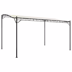 Tettoia Crema 4x3 m 180 g/m² Tessuto e Acciaiocod mxl 97392 - Vista aggiuntiva 2