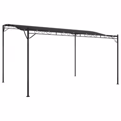 Tettoia Antracite 4x3 m 180 g/m² Tessuto e Acciaiocod mxl 73226 - Vista aggiuntiva 2