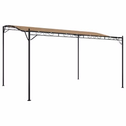 Tettoia Tortora 4x3 m 180 g/m² Tessuto e Acciaiocod mxl 105563 - Vista aggiuntiva 2