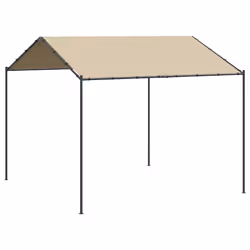 Tendaa Baldacchino Beige 3x3 m in Acciaio e Tessutocod mxl 73161 - Vista aggiuntiva 2