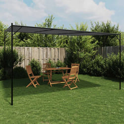 Gazebo Antracite 4x4 m 180 g/m² Tessuto e Acciaiocod mxl 93687