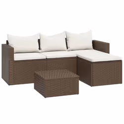 Set Mobili da Giardino Marrone in Polyrattancod mxl 71660