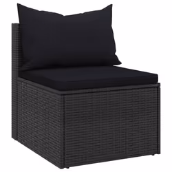 Divani Centrali da Giardino con Cuscini 2pz in Polyrattan Nerocod mxl 118644 - Vista aggiuntiva 3