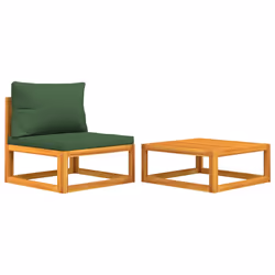 Set Divani da Giardino 2pz con Cuscini Legno Massello di Acaciacod mxl 119555 - Vista aggiuntiva 2