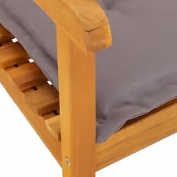 VidaXL 360026 sedia da esterno Terrazzo Seduta imbottita Legno di acacia Grigio - Vista aggiuntiva 4