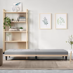 Divano Letto con Portabicchieri in Tessuto Grigio Chiarocod mxl 119528 - Vista aggiuntiva 3