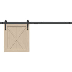 Kit Mini Anta Scorrevole Armadio in Acciaio al Carbonio 122 cm - Vidaxl