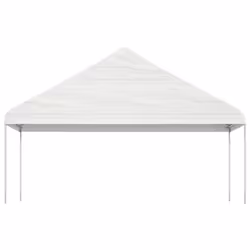 Gazebo con Tetto Bianco 5,88x2,23x3,75 m in Polietilenecod mxl 103551 - Vista aggiuntiva 2