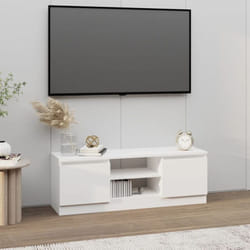 Vidaxl - Mobile Porta tv con Anta Bianco 102x30x36 cm