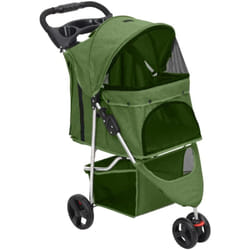Passeggino per Cani Pieghevole Verde 80x46x98cm Tessuto Oxford - Vidaxl