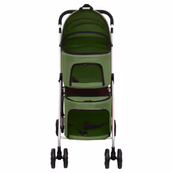 Passeggino Cani Pieghevole 2 Livelli Verde 83x48x97cm Tessutocod mxl 127007 - Vista aggiuntiva 3
