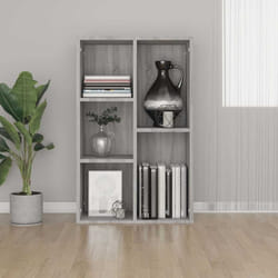 Libreria/Credenza Grigio Sonoma 50x25x80 cm Legno Multistratocod mxl 82038