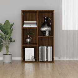 Libreria/Credenza Rovere Marrone 50x25x80 cm Legno Multistratocod mxl 106259