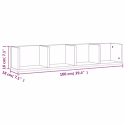 VidaXL 826618 scaffale Legno Grigio - Vista aggiuntiva 7