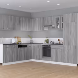 vidaXL Mobile Pensile “Lyon” Grigio Sonoma 29,5x31x60 cm - Vista aggiuntiva 3