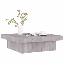 vidaXL Tavolino da Salotto Grigio Sonoma 90x90x28 cm Legno Multistrato - Vista aggiuntiva 3
