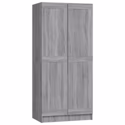 vidaXL Armadio Grigio Sonoma 82,5x51,5x180 cm in Legno Multistrato - Vista aggiuntiva 2
