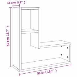VidaXL 826643 scaffale Legno Marrone, Legno - Vista aggiuntiva 8