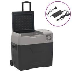 Borsa Frigo con Ruote Adattatore Nera Grigia 30 L Polipropilenecod mxl 78633