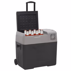 Borsa Frigo con Ruote Adattatore Nera Grigia 50 L Polipropilenecod mxl 78631 - Vista aggiuntiva 2