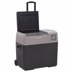 Borsa Frigo con Ruote Adattatore Nera Grigia 50 L Polipropilenecod mxl 78631 - Vista aggiuntiva 3