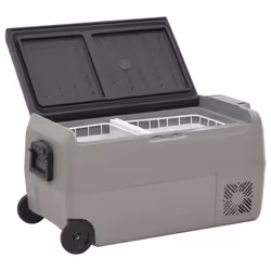 Borsa Frigo con Ruote e Adattatore Nera e Grigia 36 L PP e PEcod mxl 126555 - Vista aggiuntiva 3