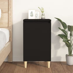Vidaxl - Comodino da Camera da Letto, Tavolino da notte Nero 40x35x70 cm in Legno Multistrato