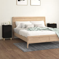 Vidaxl - Set 2 Comodini da Camera da Letto, Tavolini da notte Neri 40x35x70 cm in Legno Multistrato