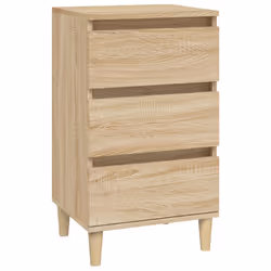 vidaXL Comodino Rovere Sonoma 40x35x70 cm in Legno Multistrato - Vista aggiuntiva 2