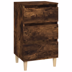 Comodino Rovere Fumo 40x35x70 cm Legno Multistratocod mxl 102295