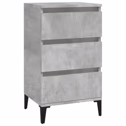 Comodino Grigio Cemento 40x35x70 cm in Legno Multistratocod mxl 79891 - Vista aggiuntiva 2