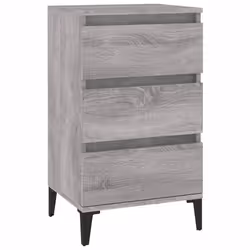 Comodino Grigio Sonoma 40x35x70 cm in Legno Multistratocod mxl 127267