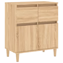 vidaXL Credenza Rovere Sonoma 60x35x70 cm in Legno Multistrato - Vista aggiuntiva 2
