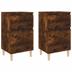 Comodini 2pz Rovere Fumo 40x35x70 cmcod mxl 102302
