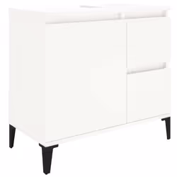 Armadietto da Bagno Bianco 65x33x60 cm in Legno Multistratocod mxl 126257