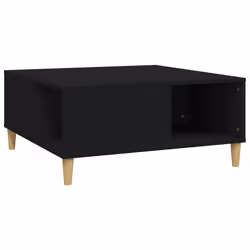 Tavolino da Salotto Nero 80x80x36,5 cm in Legno Multistratocod mxl 121250 - Vista aggiuntiva 2