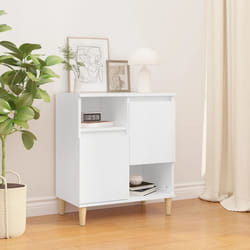 vidaXL Credenza Bianca 60x35x70 cm in Legno Multistrato