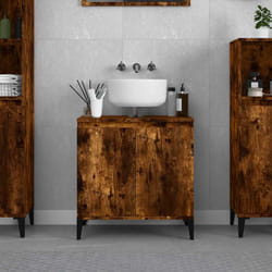 Mobile Lavabo Rovere Fumo 58x33x60 cm in Legno Multistratocod mxl 128551