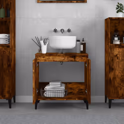 Mobile Lavabo Rovere Fumo 58x33x60 cm in Legno Multistratocod mxl 128551