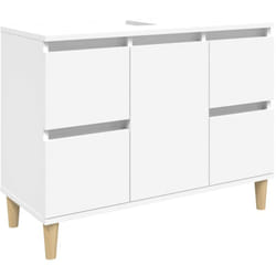 Vidaxl - Mobile Lavabo Bianco 80x33x60 cm in Legno Multistrato 559308