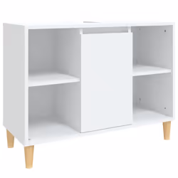 Mobile Lavabo Bianco 80x33x60 cm in Legno Multistratocod mxl 126265 - Vista aggiuntiva 2