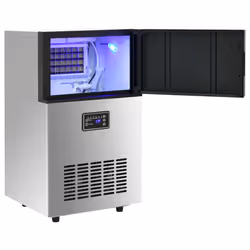VidaXL 153682 macchina per cubetti di ghiaccio Macchina per la produzione di cubetti di ghiaccio integrata/indipendente 45 kg/24h 420 W Argento - Vista aggiuntiva 4