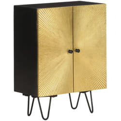 Credenza, Madia per salotto Moderna 55x30x75 cm in Legno Massello di Mango Vidaxl
