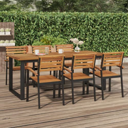 Vidaxl - Tavolo Giardino con Gambe a u 200x90x75cm Legno Massello Acacia