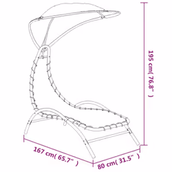 VidaXL 362705 sedia da esterno Salone Seduta imbottita Poliestere, Acciaio, Tessile Crema - Vista aggiuntiva 6