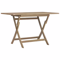 Tavolo da Giardino Pieghevole Grigio120x70x75 cm Massello Teakcod mxl 102870 - Vista aggiuntiva 2