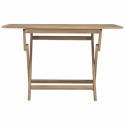 Tavolo da Giardino Pieghevole Grigio120x70x75 cm Massello Teakcod mxl 102870 - Vista aggiuntiva 3