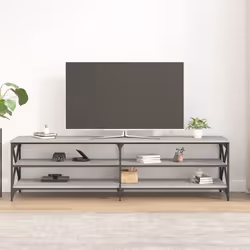 Mobile TV Grigio Sonoma 180x40x50 cm in Legno Multistratocod mxl 103762