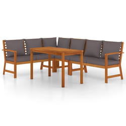 VidaXL 3154967 set mobili da esterno Grigio scuro