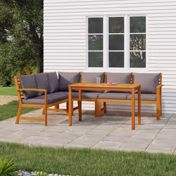 VidaXL 3154967 set mobili da esterno Grigio scuro - Vista aggiuntiva 2